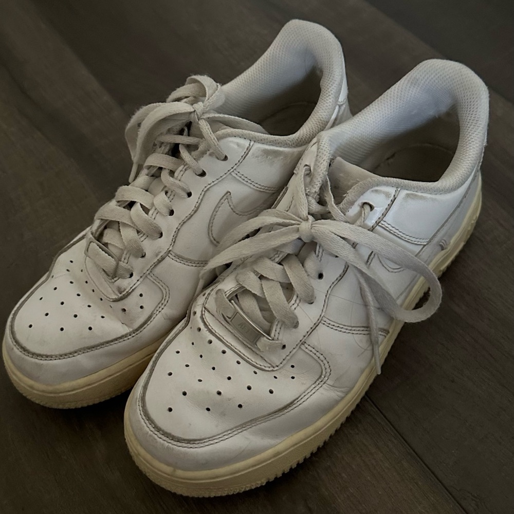 Nike White Airforces Size 8
